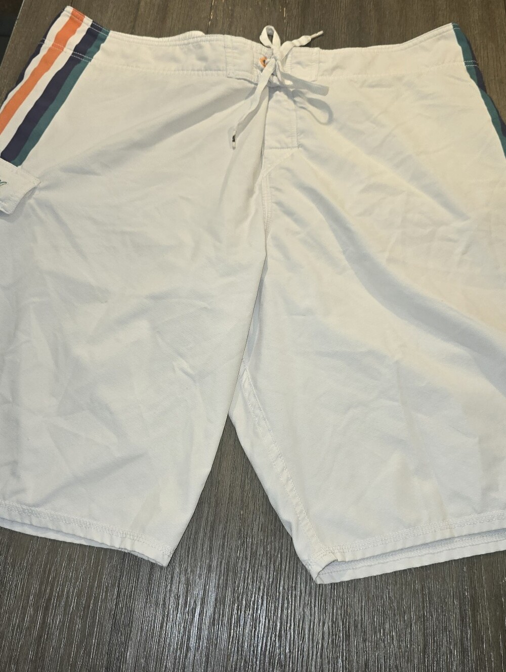 Miami Dolohins Sz. 38 White Swim Trunks